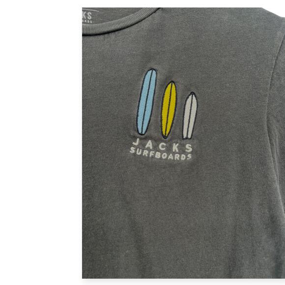 Jacks Surf Boards | M | Women's Tee Embroidered Cropped Short Sleeve T-shirt - Picture 2 of 4